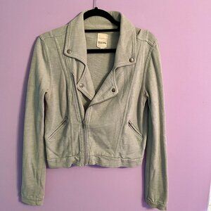 YAYA Light Blue/Gray Sweater Jacket